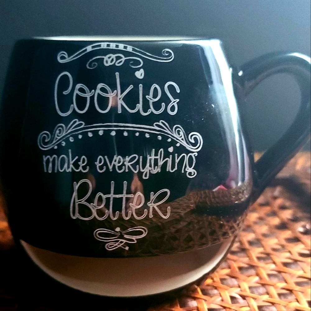 Avon Mug with special opening to insert Cookies into Mug.